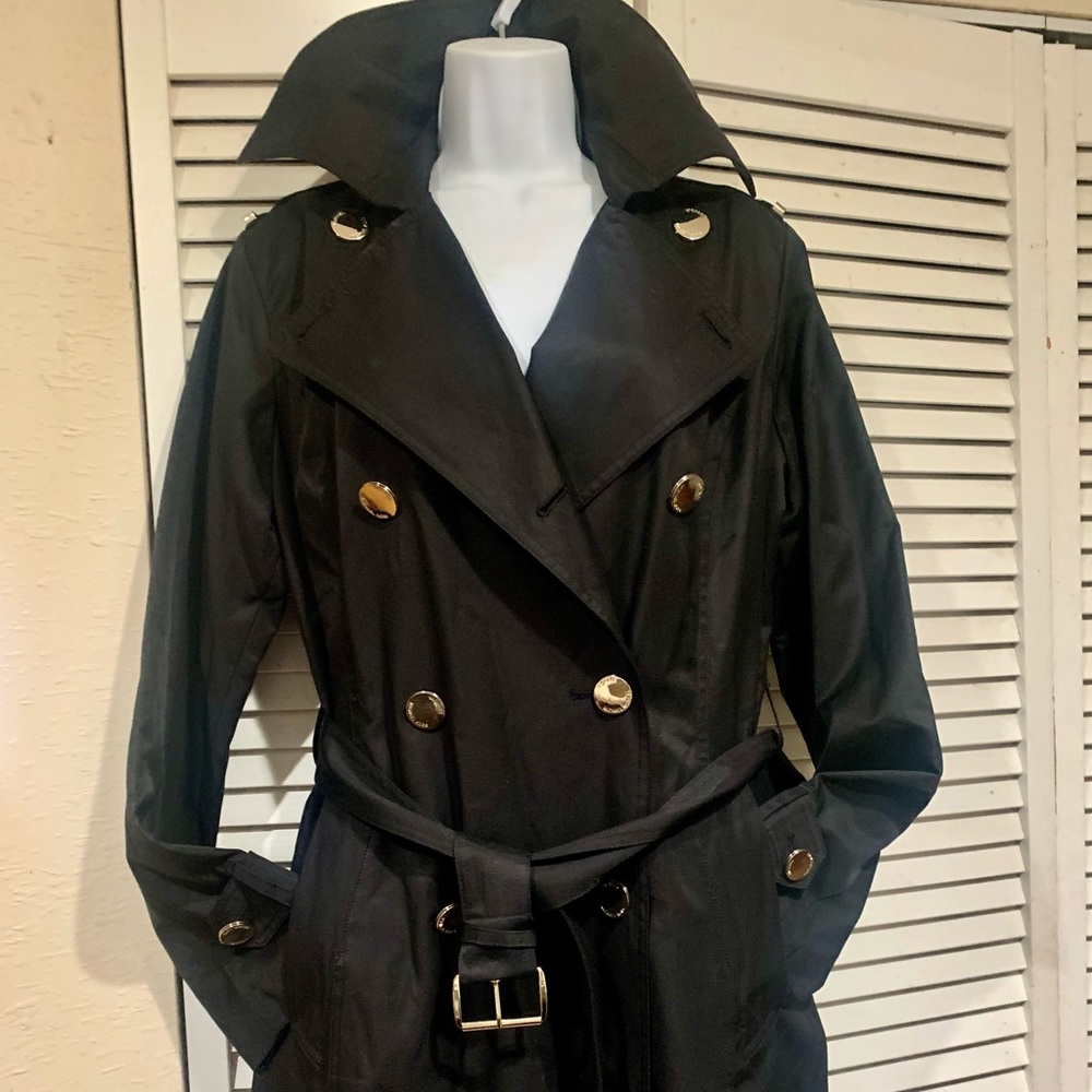 Black Michael Kors Trench coat